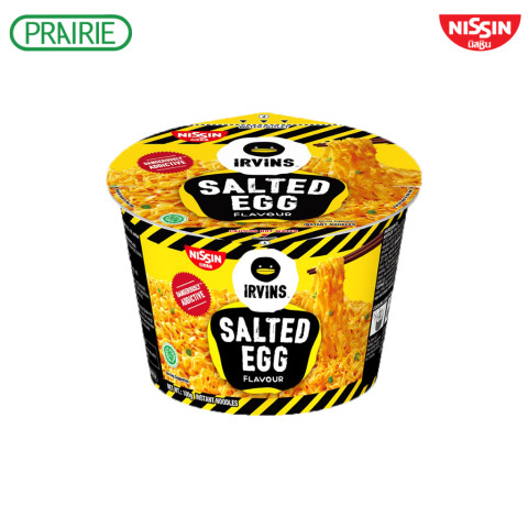 นิสชินเออวินส์ บะหมี่กึ่งสำเร็จรูปรสไข่เค็ม 100 กรัม / Nissin Irvins Salted Egg Flavor Instant Noodles 100g.