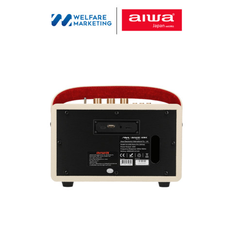 [ผ่อน 0%] AIWA Retro Pro Bluetooth Speaker ลำโพงบลูทูธพกพา SUPER BASS Image4