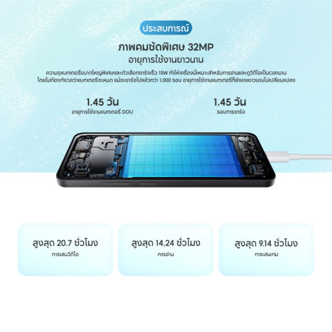 [HOT]Xiaomi Redmi A5 3+64/4+128 โทรศัพท์มือถือ ปลดล็อคลายนิ้วมือด้านข้าง แบตอึด 5200mAh รับประกัน 15 เดือน Image6
