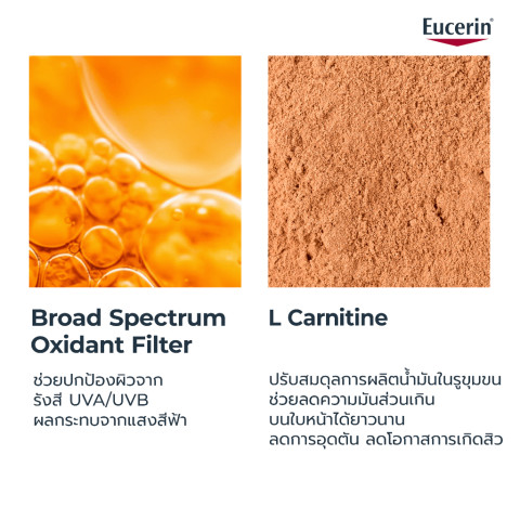 Eucerin SUN DRY TOUCH ACNE OIL CONTROL SPF50+ PA++++ 50 ML ยูเซอริน กันแดดคุมมัน เนื้อบางเบา สำหรับผิวหน้า Image5