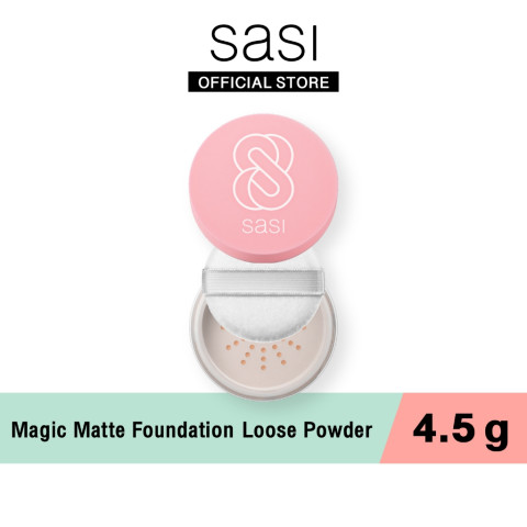 [ใหม่] sasi เมจิก แมท ฟาวน์เดชั่น ลูส พาวเดอร์ Magic Matte Foundation Loose Powder 4.5g Image2