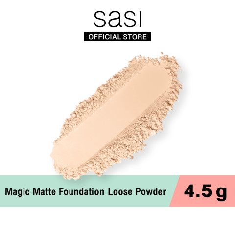 [ใหม่] sasi เมจิก แมท ฟาวน์เดชั่น ลูส พาวเดอร์ Magic Matte Foundation Loose Powder 4.5g Image5