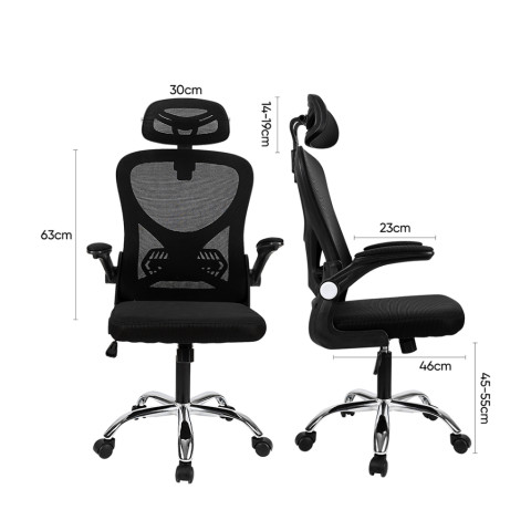 [ฟรีเบาะ]Deli เก้าอี้สำนักงาน เก้าอี้สุขภาพ Ergonomic เอนได้ ปรับพิงได้ เบาะนั่งสบาย Office Chair Image7