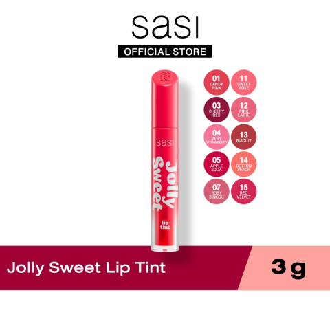 [ใหม่] sasi จอลลี่ สวีท ลิป ทินท์ Jolly Sweet Lip Tint 3g Image1