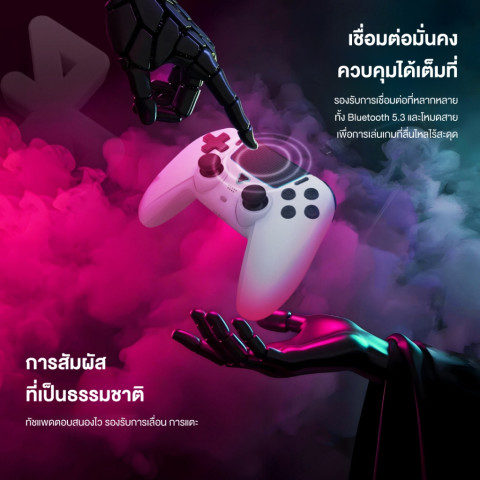 FANTECH จอยเกมมิ่งไร้สาย เชื่อมต่อได้ 2 โหมด Wireless gaming controller รองรับ PC/PS รุ่น WGP16 Image4