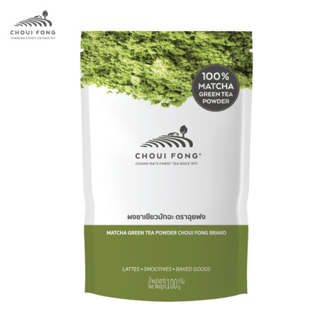 ผงชาเขียวมัทฉะ ฉุยฟง ขนาด 100  กรัม