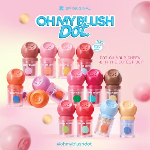 OH MY BLUSH DOT #บลัชหัวโต #ohmyblushdot (15 Colors) 3g. Image3