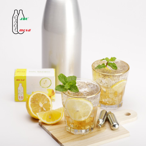 Mosa CO2 Charger หลอดแก๊สสำหรับทำน้ำโซดา หลอดแก๊สสำหรับกระบอกโซดา 6 กล่อง Image4