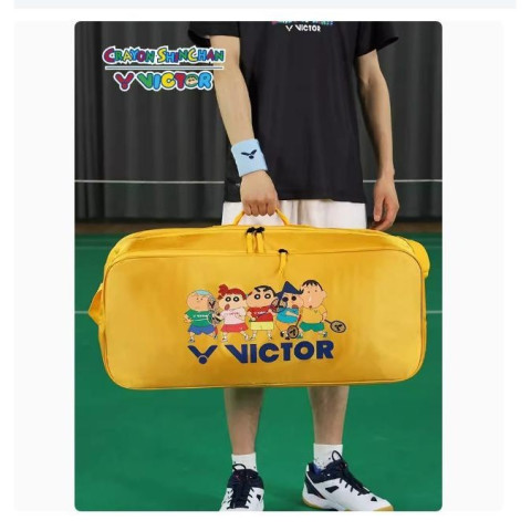 Wickdo VICTOR Victory BR5601CS กระเป๋าแบดมินตันแบบเป้สะพายหลัง ลาย Shinn Chan ขนาดใหญ่ สำหรับกีฬามัลติฟังก์ชั่น Image5