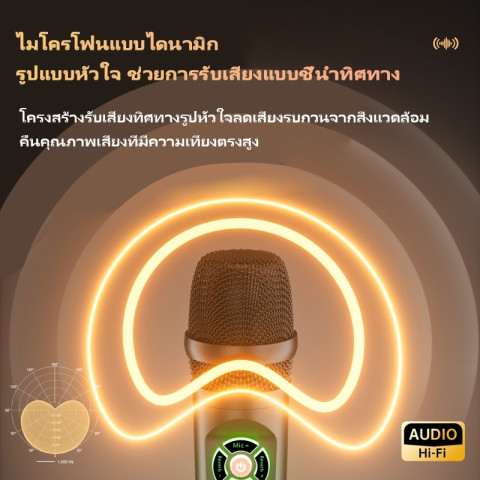 NETPAC Soundcard Karaoke Microphone Plug And Play RGB ใช้ไลฟ์และร้องเพลง ลดเสียงรบกวน ใช้กับมือถือได้ Image2