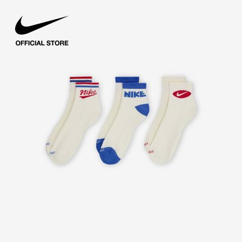 Nike Mens Everyday Plus Ankle 3Pairs Socks - Mix ไนกี้ ถุงเท้าหุ้มข้อผู้ชาย Everyday Plus 3 คู่ - หลายสี [HJ9340-901] Image2