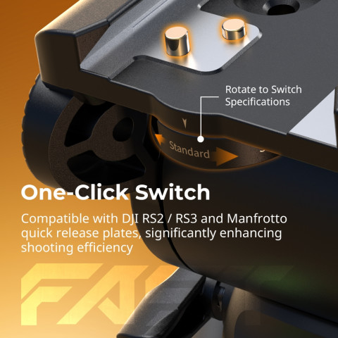 Smallrig Heavy-Duty Fluid Head ขาตั้งกล้องชุด AD-01S 4686 Image2