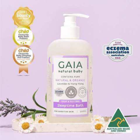 GAIA Baby Sleeptime Bath | ไกอา เบบี้ สลีปไทม์ บาธ 500ml Image1