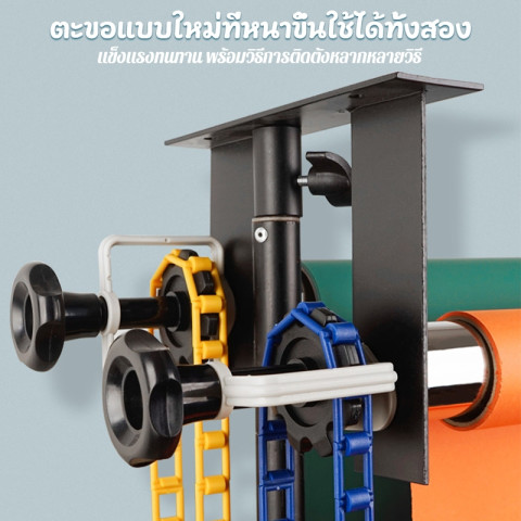 โครงฉาก ชนิดรอกมือหมุน Backdrop Rolls การยกที่ราบรื่น ติดตั้งสะดวก 2/3/4/6แกน สำหรับใช้กับขาตั้งไฟและเจาะแขวนผนัง Image5