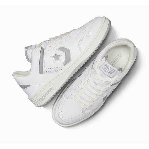 CONVERSE รองเท้า WEAPON SEASONAL COLOR LEATHER OX WHITE/GREY ผู้ชาย A12335CM_H4WTGY Image3