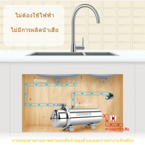 เครื่องกรองน้ำทั้งบ้าน สแตนเลส 304 เกรดอาหาร, เครื่องทำน้ำเย็น (กรอง 0.01 ไมครอน), อายุ>5 ปี Image7