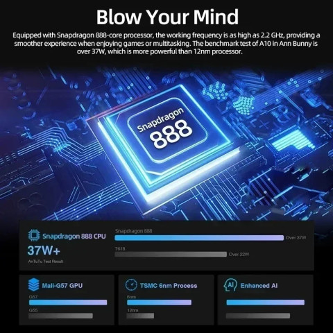 【รับประกัน 3 ปี + ซีโอดี】 2K 11 นิ้วหน้าจอ HD แท็บ Pad 6 เดิมทั่วโลกรุ่นเกมแท็บเล็ตสำหรับเด็กในชั้นเรียนออนไลน์สมาร์ทซิมคู่ 4G แท็บเล็ต Android Snapdragon 888 พีซี 5GWiFi 16GB 1024GB Image2