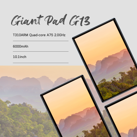 แท็บเล็ต QOOMI รุ่น Giant Pad G13 TABLET 2SIM 4G แรม2GB รอม32GB จอใหญ่ 10.1นิ้ว แบต6000mAh แท็บเล็ตเล่นเกมส์ROV FREE FIRE PUB G แท็บเล็ตราคาถูก Image2