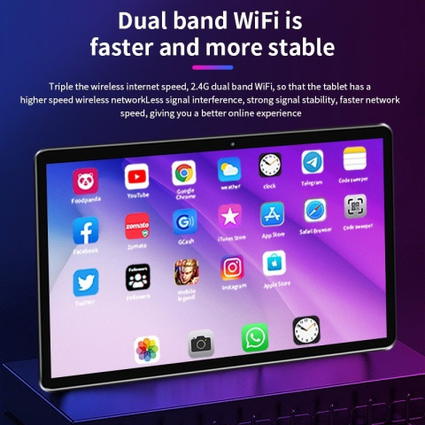 แท็บเล็ตแอนดรอยด์รุ่นใหม่ 2026 | ระบบสองรูปแบบรองรับทุกเครือข่าย (WiFi/5G) | จอภาพชัดระดับสูงกันสายตา ขนาด 10.1 นิ้ว | ประสบการณ์เล่นเกมมือถือระดับอีสปอร์ตลื่นไหล | ผู้ช่วยอเนกประสงค์สำหรับทำงานและเรียน | แถมปากกาสไตลัสฟรี Image5