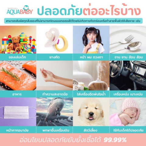สเปรย์ทำความสะอาดผิวกายสำหรับเด็ก AQUABABY NATURE AQUA CLEANING SPRAY 300ml. Image3