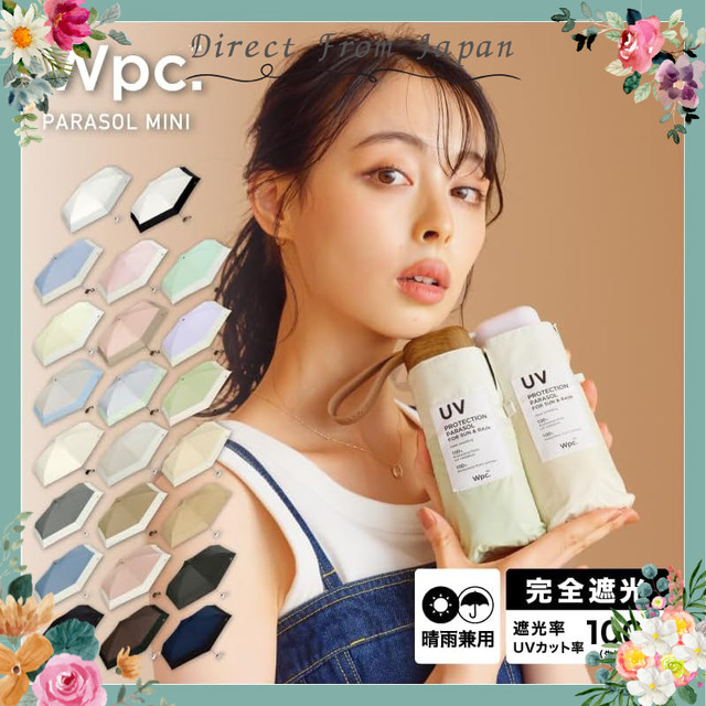 Wpc. Compact UV Folding Umbrella – Lightweight, Stylish Sun & Rain Protection for Women, UPF50+