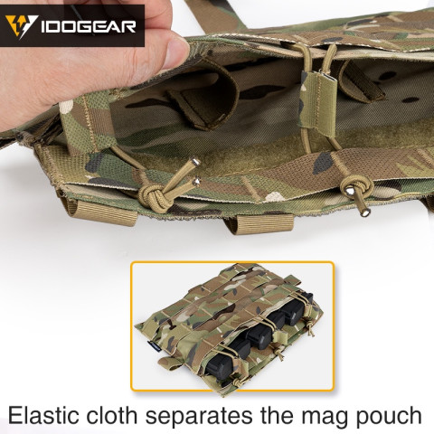 Idogear แผง MOLLE แบบยุทธวิธี ถอดได้ กระเป๋ามีเดียทริปเปิล สำหรับ AVS JPC2.0 แผงหน้าเสื้อเชิ้ต 3579 Image6
