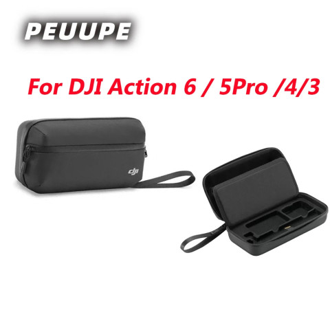 กระเป๋ากล้องกีฬาสําหรับ DJI Osmo Action 6 /5Pro/4/3 Layered Storage แบบพกพาและขนาดกะทัดรัด Osmo Action 5 Pro อุปกรณ์เสริมกระเป๋าป้องกัน Image1