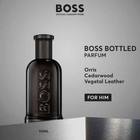 น้ำหอมผู้ชาย BOSS Bottled Parfum For Men - Orris Cedarwood Vegetal Leather - Woody Ambery Perfume | by HUGO BOSS Fragrances Image1