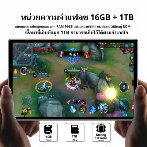 [ซื้อ 1 ฟรี 6 + รับประกัน 1 ปี] 2026 ใหม 11.6 นิ้ว RAM Tablet 12GB + ROM512GB แท็บเล็ตราคาถูก 12000mAh 24MP + 48MP Full HD Android 12.0 แท็บเล็ต WIFI Original 4G / 5G 12-Core หน่วยความจำขนาดใหญ่ ติดตั้งบัตรโทรศัพท์สองใบราคาถูกสำนักงานแท็บเล็ Image4