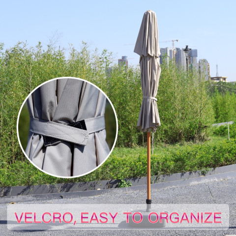 Tredey 2.7M Double Top ร่มกันแดดขนาดใหญ่ สวนกลางแจ้ง ตลาดนัด ขายสระว่ายน้ํา สระว่ายน้ํา พ่อค้าหญิง ร้านกาแฟ ร่มกันแดดกลางแจ้ง Image7