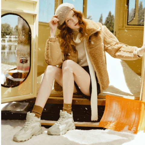 Skechers สเก็ตเชอร์ส รองเท้าผู้หญิง Women Online Exclusive Modern Comfort Winte Big Lug Shoes - 167844-NAT Image3