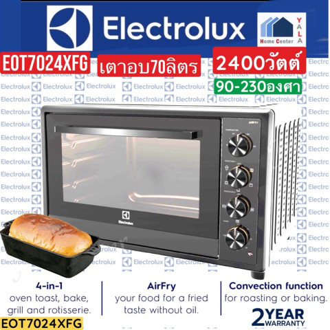 ELECTROLUX   เตาอบ70ลิตร 2400w สีดำ กระจก2ชั้น     EOT7024XFG   EOT 7024XFG Image1