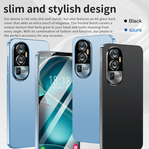 โทรศัพท์มือถือ  Reno13 7.5นิ้ว โทรศัพท์มือถือ รองรับ2ซิม แรม Smartphone 4G/5G (16+512GB) โทรศัพท์มือถือดีไซน์สวย แบตเตอรี่ 6800 mAh Android13.0 มือถือ Mobile phone COD Image3