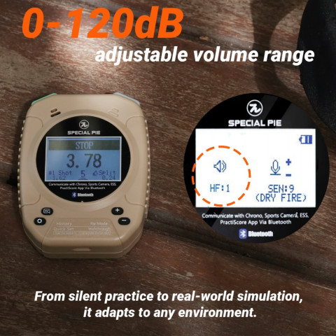 ตัวจับเวลาสำหรับการยิงปืนแบบมืออาชีพ IPSC/APSC กันน้ําและเหงื่อ Image6