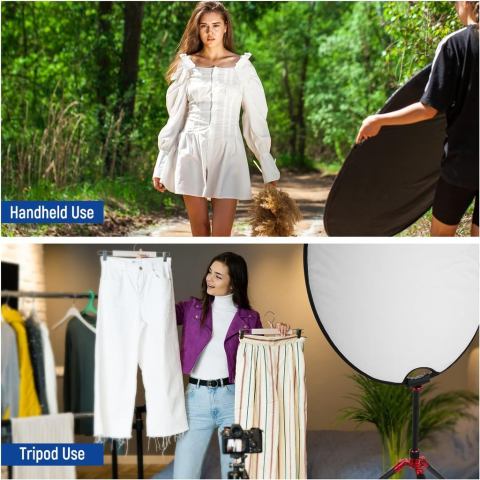 NEEWER 32"/80 ซม. 5 in 1 ชุดสะท้อนแสงแบบพับได้แบบใช้มือถือ, RF-80II Image3