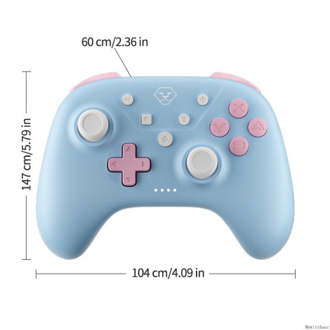 AOLION Pro Controller Rococo สีสําหรับ Nintendo Switch/PC/ iOS/Android บลูทูธ Gamepad สต็อกท้องถิ่น Tubro Wake Up Image6