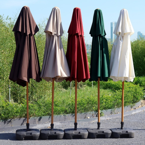 Tredey 2.7M Double Top ร่มกันแดดขนาดใหญ่ สวนกลางแจ้ง ตลาดนัด ขายสระว่ายน้ํา สระว่ายน้ํา พ่อค้าหญิง ร้านกาแฟ ร่มกันแดดกลางแจ้ง Image8