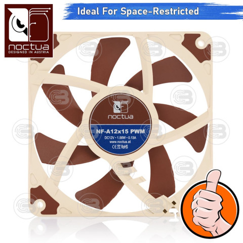 [CoolBlasterThai] Noctua PC Fan Case NF-A12x15 PWM (size 120 mm.) ประกัน 6 ปี Image2