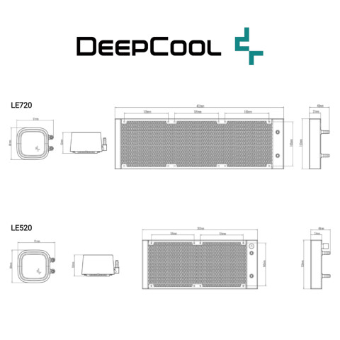 CPU LIQUID COOLER (ระบบระบายความร้อนด้วยน้ำ) DEEPCOOL LE520 / LE720 For Intel / AMD (ของใหม่ ส่งจากไทย) Image6