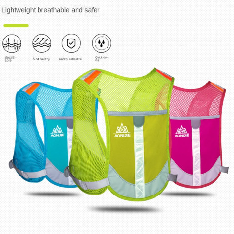 Aonijie E884 กระเป๋าเป้สะพายหลัง สะท้อนแสง 5 ลิตร สําหรับขวดน้ํา 250 มล. Image5