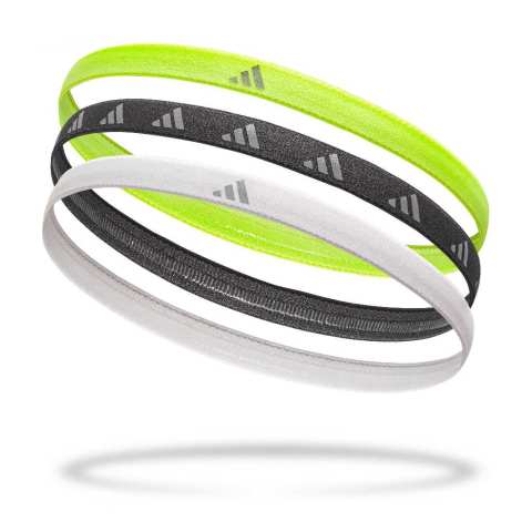 adidas ที่คาดผม เขียวมะนาว, ขาว, เงินสะท้อนแสง / Hairbands Lucid Lemon, White, Silver Reflective Image2