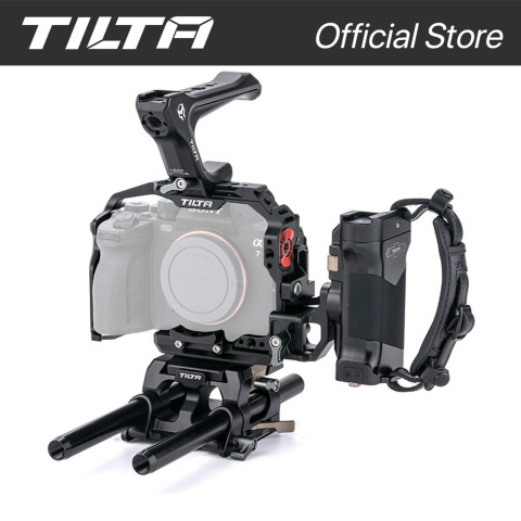 TILTA กล้อง Cage Pro Kit Compact Top Handle ที่จับไฟด้านข้างพร้อมRun/Stop & Cable HDMI Clamp & Cable (กรงกล้องเต็ม) Sony a7 IV, a1, S3, R4, 73, R3, A9 Image1