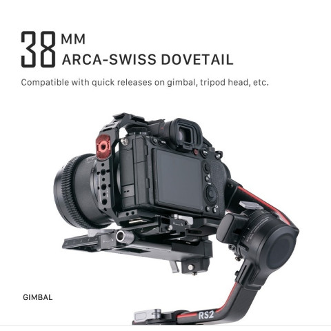 TILTA กล้อง Cage Pro Kit Compact Top Handle ที่จับไฟด้านข้างพร้อมRun/Stop & Cable HDMI Clamp & Cable (กรงกล้องเต็ม) Sony a7 IV, a1, S3, R4, 73, R3, A9 Image2