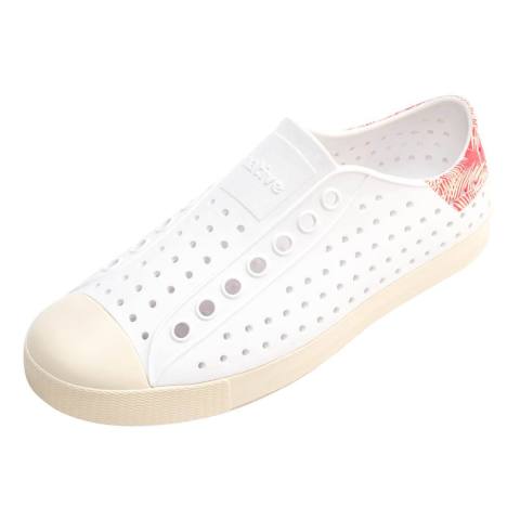 Native รองเท้ากันน้ำผู้ใหญ่ EVA รุ่น Jefferson Wanderfoam Block Shell White/Bone White/Popsicle Palm Block Image2