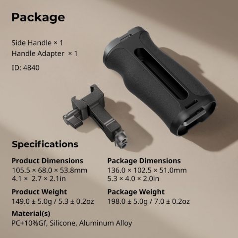 Smallrig Mini NATO ที่จับด้านข้าง/ที่จับด้านข้างพร้อมสกรู 1/4" -20 #4840 #4756 Image7