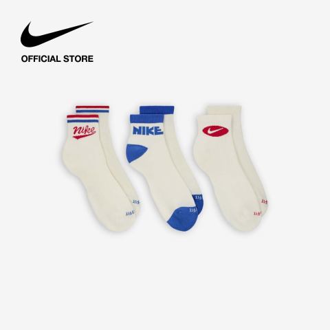 Nike Mens Everyday Plus Ankle 3Pairs Socks - Mix ไนกี้ ถุงเท้าหุ้มข้อผู้ชาย Everyday Plus 3 คู่ - หลายสี [HJ9340-901] Image3