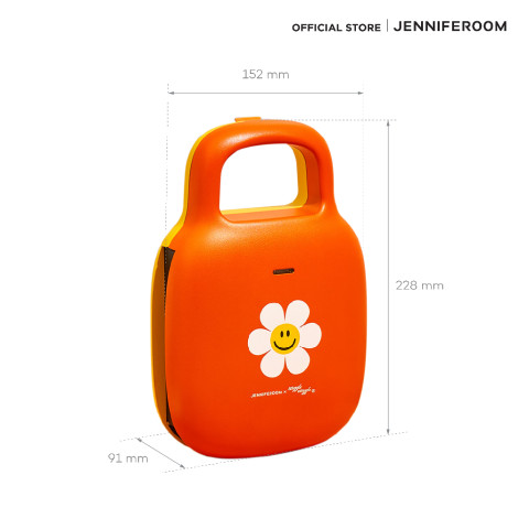 Jenniferoom x Wiggle Wiggle เครื่องทำแซนด์วิช รุ่น JRKTH-SM0601OG-B Image2