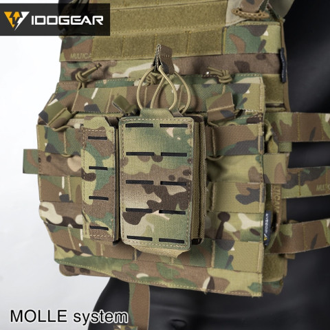 Idogear แผง MOLLE แบบยุทธวิธี ถอดได้ กระเป๋ามีเดียทริปเปิล สำหรับ AVS JPC2.0 แผงหน้าเสื้อเชิ้ต 3579 Image5