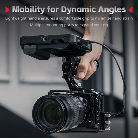 SmallRig สําหรับ Nikon ZR Cage Kit / แผ่นเมาท์รูปตัว L พร้อมที่จับซิลิโคน#5647#5466#5468#54675467 Image4