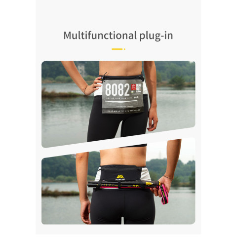 Aonijie W8121 สายเข็มขัดคาดเอว ใส่โทรศัพท์ได้ 6.8 นิ้ว 250 มล. สําหรับวิ่งจ๊อกกิ้ง เดินป่า มาราธอน Image5